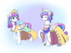 Size: 600x450 | Tagged: safe, artist:fallenangel5414, character:princess flurry heart, species:alicorn, species:pony, anastasia, clothing, cosplay, costume, don bluth, dress, female, mare, older