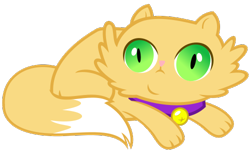 Size: 500x300 | Tagged: safe, artist:reginault, episode:pinkie apple pie, g4, my little pony: friendship is magic, .svg available, absurd resolution, animal, bell, bell collar, cat, collar, goldie delicious' cats, simple background, solo, svg, transparent background, vector