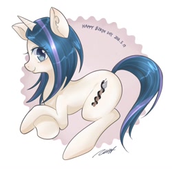 Size: 962x944 | Tagged: safe, artist:bbtasu, oc, oc only, species:pony, species:unicorn, commission, cute, female, looking at you, mare, smiling, solo