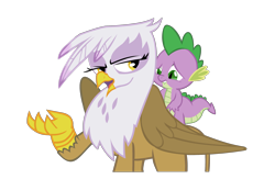 Size: 2913x1902 | Tagged: safe, artist:daydreamsyndrom, character:gilda, character:spike, species:dragon, species:griffon, ship:spilda, duo, female, male, riding, shipping, simple background, straight, transparent background