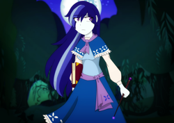 Size: 4000x2834 | Tagged: safe, artist:fantasygerard2000, character:majesty, g1, g4, my little pony:equestria girls, book, clothing, eye clipping through hair, female, g1 to g4, generation leap, looking sideways, magic wand, shawl, skirt, solo
