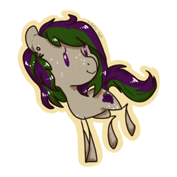 Size: 600x600 | Tagged: safe, artist:laps-sp, oc, species:earth pony, species:pony, chibi, female, mare, simple background, solo, transparent background