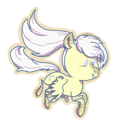 Size: 600x600 | Tagged: safe, artist:laps-sp, oc, oc only, species:pegasus, species:pony, chibi, female, flying, mare, simple background, solo, transparent background