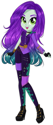 Size: 824x1944 | Tagged: safe, artist:gihhbloonde, oc, oc only, oc:salis, parent:queen chrysalis, my little pony:equestria girls, boots, descendants, equestria girls-ified, high heel boots, offspring, shoes, simple background, solo, transparent background