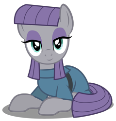 Size: 2601x2723 | Tagged: safe, artist:mundschenk85, character:maud pie, species:earth pony, species:pony, cute, female, high res, mare, maudabetes, prone, simple background, smiling, solo, transparent background, vector, when she smiles