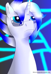Size: 1280x1853 | Tagged: safe, artist:jimmy draws, oc, oc only, oc:time shift, species:pony, species:unicorn, dyed mane, glasses, request, solo