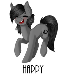 Size: 2000x2200 | Tagged: safe, artist:adostume, oc, oc only, species:earth pony, species:pony, blushing, happy, smiling, solo