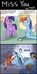 Size: 700x1400 | Tagged: safe, artist:zouyugi, character:rainbow dash, character:soarin', character:twilight sparkle, character:twilight sparkle (alicorn), species:alicorn, species:pony, ship:soarindash, backwards cutie mark, crying, engrish, female, grammar error, male, mare, shipping, straight, tissue