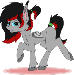Size: 2048x2061 | Tagged: safe, artist:bitrate16, oc, oc only, oc:viri, species:bat pony, species:pony, cute, female, flat, gift art, mare, simple background, solo, transparent, transparent background, vector, walking