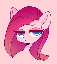 Size: 747x845 | Tagged: safe, artist:bbtasu, character:pinkamena diane pie, character:pinkie pie, species:earth pony, species:pony, cute, female, looking at you, mare, simple background, solo, white background