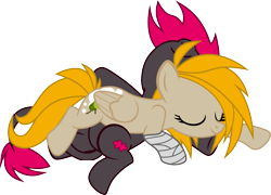 Size: 1188x855 | Tagged: safe, artist:chipmagnum, oc, oc only, species:pegasus, species:pony, female, mare, simple background, sleeping, transparent background, vector