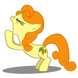 Size: 3800x3800 | Tagged: safe, artist:mundschenk85, character:carrot top, character:golden harvest, species:pony, female, high res, invisible stallion, simple background, solo, transparent background, vector, yelling