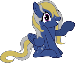 Size: 1113x939 | Tagged: safe, artist:chipmagnum, oc, species:pegasus, species:pony, female, mare, one eye closed, simple background, solo, transparent background, wink