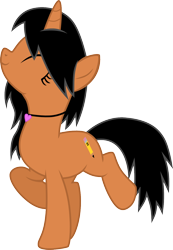 Size: 1008x1455 | Tagged: safe, artist:chipmagnum, oc, oc:teetee pie, species:pony, species:unicorn, eyes closed, female, mare, simple background, solo, transparent background