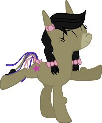Size: 1047x1271 | Tagged: safe, artist:chipmagnum, oc, oc:dilly dally, species:donkey, species:pony, female, simple background, solo, transparent background
