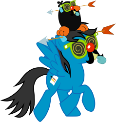 Size: 1504x1582 | Tagged: safe, artist:chipmagnum, oc, oc:chip magnum, species:bird, species:pegasus, species:pony, groucho mask, male, party horn, simple background, solo, stallion, transparent background