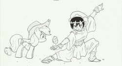 Size: 1530x832 | Tagged: safe, artist:joelashimself, character:applejack, avatar the last airbender, crossover, toph bei fong