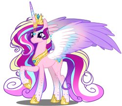 Size: 1550x1360 | Tagged: safe, artist:gihhbloonde, character:princess cadance, species:alicorn, species:pony, female, mare, next generation, princess, redesign, simple background, solo, transparent background
