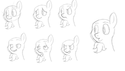 Size: 2560x1440 | Tagged: safe, artist:jimmy draws, species:pony, cute, expressions, sketch