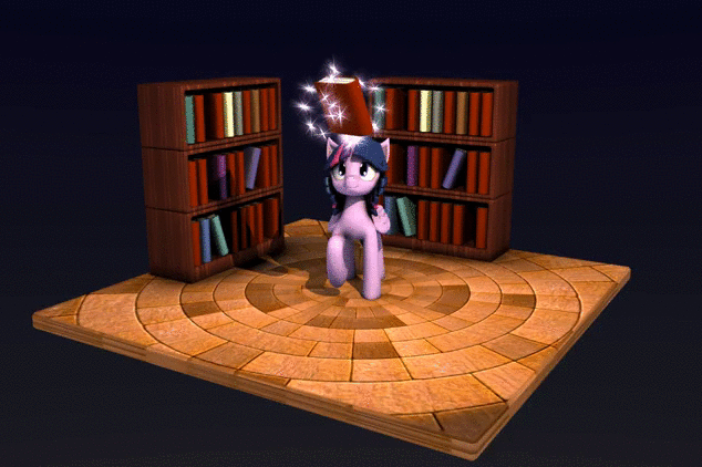 Size: 634x422 | Tagged: safe, artist:argos90, character:twilight sparkle, character:twilight sparkle (alicorn), species:alicorn, species:pony, 3d, animated, black background, female, simple background, turnaround, turntable