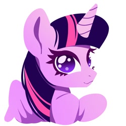 Size: 768x768 | Tagged: safe, artist:bbtasu, character:twilight sparkle, character:twilight sparkle (alicorn), species:alicorn, species:pony, female, mare, simple background, solo, white background