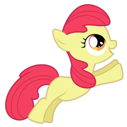 Size: 4550x4550 | Tagged: safe, artist:reginault, edit, editor:slayerbvc, character:apple bloom, species:earth pony, species:pony, episode:hearts and hooves day, g4, my little pony: friendship is magic, .svg available, absurd resolution, accessory-less edit, female, filly, missing accessory, open mouth, simple background, solo, transparent background, vector, vector edit