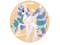 Size: 4000x3000 | Tagged: safe, artist:tomat-in-cup, character:princess celestia, species:alicorn, species:pony, absurd resolution, female, hoof shoes, jewelry, mare, peytral, raised hoof, simple background, solo, tiara, transparent background