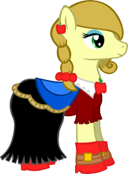 Size: 2730x3715 | Tagged: safe, artist:spokenmind93, oc, oc:lassie jack, species:pony, beautiful, clothing, dress, gala dress, lovely, old art, pretty, solo, vector