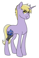 Size: 2236x3300 | Tagged: safe, artist:phobicalbino, character:dinky hooves, species:pony, female, leg brace, mare, older, older dinky hooves, simple background, smiling, solo, white background