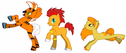 Size: 1204x516 | Tagged: safe, artist:lavvythejackalope, species:earth pony, species:pony, crossover, female, male, mare, ponified, raised hoof, rearing, slit eyes, stallion, thundercats