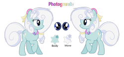 Size: 1034x481 | Tagged: safe, artist:galaxyswirlsyt, base used, oc, oc:photogrande, parent:hoity toity, parent:photo finish, parents:photoity, species:earth pony, species:pony, female, mare, offspring, reference sheet, simple background, solo, transparent background
