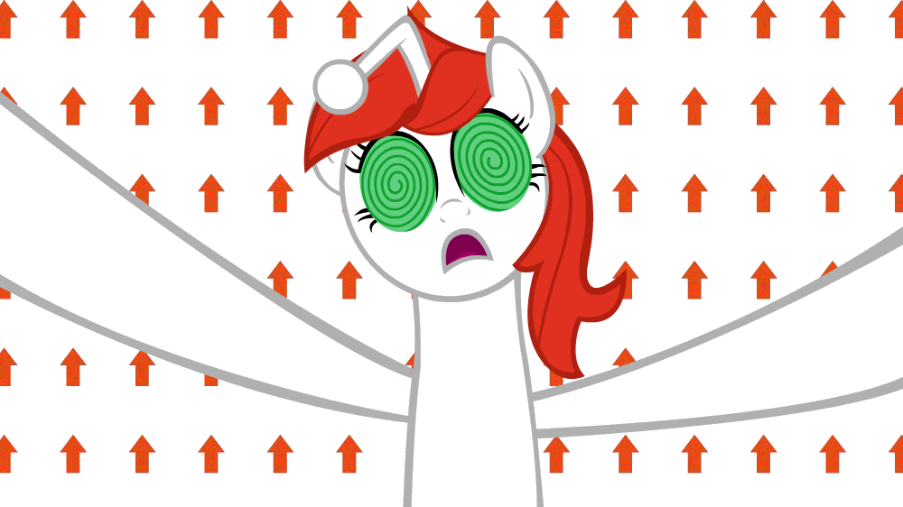 Size: 1000x562 | Tagged: safe, artist:ocarina0ftimelord, oc, oc:karma, species:pony, species:unicorn, animated, cutie mark, female, fourth wall, hypnosis, looking at you, mare, open mouth, ponified, reddit, swirly eyes, upvote