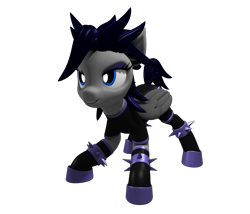 Size: 3500x3000 | Tagged: safe, artist:argos90, oc, oc only, oc:hail of fire, species:pegasus, species:pony, 3d, black background, female, mare, simple background, smug, solo, transparent background