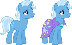 Size: 2500x1569 | Tagged: safe, artist:whalepornoz, character:trixie, cape, clothing, male, rule 63, simple background, transparent background, tristan, trixie's cape, vector