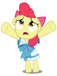 Size: 6000x8000 | Tagged: safe, artist:caliazian, character:apple bloom, episode:one bad apple, g4, my little pony: friendship is magic, .ai available, .svg available, absurd resolution, adorabloom, bow tie, clothing, cute, dress, female, sailor bloom, sailor uniform, schoolgirl, simple background, solo, transparent background, vector