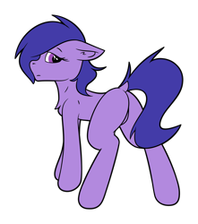 Size: 2825x3200 | Tagged: safe, artist:bitrate16, oc, oc only, oc:grapie, species:earth pony, species:pony, butt, dock, female, looking back, mare, plot, simple background, solo, transparent background, vector