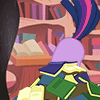 Size: 100x100 | Tagged: safe, artist:foxbeast, character:twilight sparkle, species:pony, animated, ass up, book, booty booty booty booty rockin' everywhere, butt, butt shake, cute, female, gif, gif for breezies, golden oaks library, mare, picture for breezies, solo, twiabetes, twibutt, wiggle