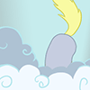 Size: 100x100 | Tagged: safe, artist:foxbeast, character:derpy hooves, species:pegasus, species:pony, animated, ass up, bubble butt, butt, butt shake, cloud, cute, derpabetes, derpy doing derpy things, female, gif, gif for breezies, mare, picture for breezies, solo, wiggle