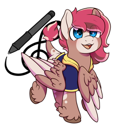 Size: 1400x1550 | Tagged: safe, artist:cloureed, oc, oc only, oc:strawberry breeze, species:pegasus, species:pony, simple background, solo, transparent background