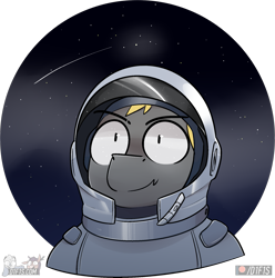 Size: 1819x1835 | Tagged: safe, artist:difis, oc, oc:night striker, species:pony, male, space, space suit, stallion