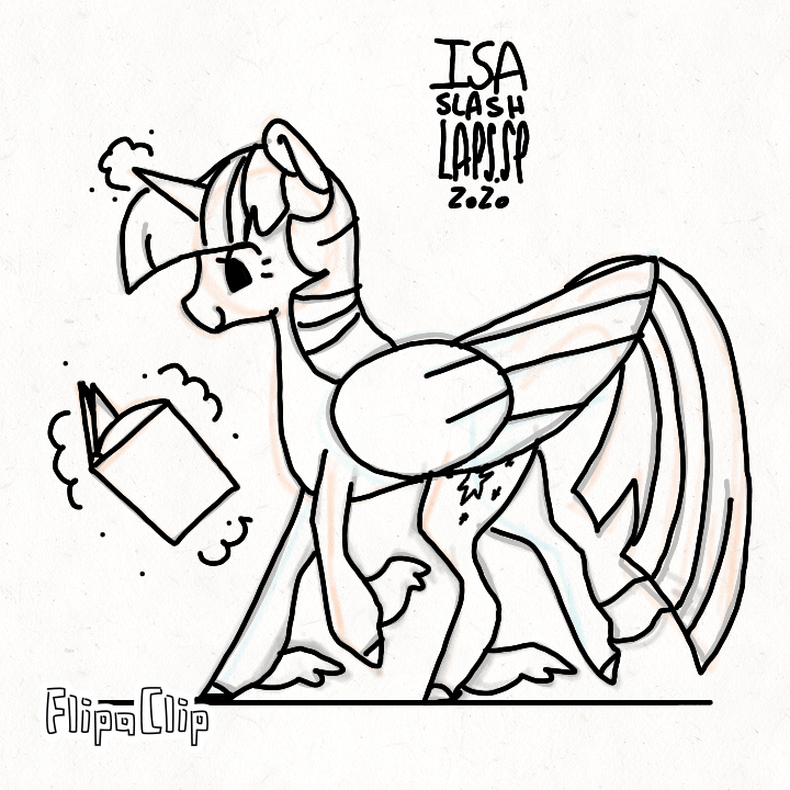 Size: 720x720 | Tagged: safe, artist:laps-sp, character:twilight sparkle, character:twilight sparkle (alicorn), species:alicorn, species:pony, animated, book, cute, female, flipaclip, frame by frame, gif, magic, monochrome, solo, twiabetes, walk cycle, walking, winged hooves