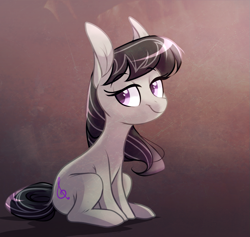 Size: 875x830 | Tagged: source needed, safe, artist:locksto, character:octavia melody, species:earth pony, species:pony, burroctavia, female, mare, sitting, solo
