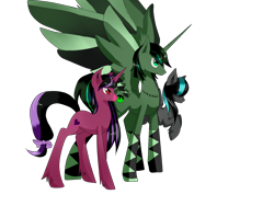 Size: 2000x1500 | Tagged: safe, artist:tomat-in-cup, oc, oc only, species:alicorn, species:pegasus, species:pony, species:unicorn, alicorn oc, flying, horn, pegasus oc, simple background, stitches, transparent background, unicorn oc, unshorn fetlocks, wings
