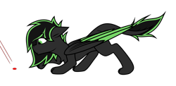 Size: 3075x1500 | Tagged: safe, artist:bitrate16, oc, oc only, oc:eytlin, species:sphinx, laser, laser pointer, looking at something, simple background, sneaking, solo, sphinx oc, transparent background, vector