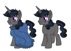 Size: 1302x936 | Tagged: safe, artist:rose-moonlightowo, oc, parent:king sombra, parent:shining armor, parents:shiningsombra, species:pony, species:unicorn, magical gay spawn, male, offspring, simple background, solo, stallion, transparent background
