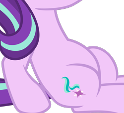 Size: 2791x2552 | Tagged: safe, artist:reginault, edit, character:starlight glimmer, episode:to where and back again, g4, my little pony: friendship is magic, belly, cropped, female, high res, pictures of bellies, simple background, sitting, solo, transparent background, vector, vector edit