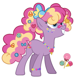 Size: 1500x1500 | Tagged: safe, artist:strawberry-spritz, character:triple treat, species:pony, g3, female, g3 to g4, generation leap, simple background, solo, transparent background