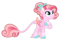 Size: 1564x1030 | Tagged: safe, artist:strawberry-spritz, oc, parent:luster dawn, parent:princess flurry heart, species:pegasus, species:pony, g4, female, magical lesbian spawn, mare, offspring, parents:flurrydawn, simple background, solo, transparent background, two toned wings, wings