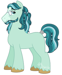 Size: 1301x1561 | Tagged: safe, artist:strawberry-spritz, oc, parent:rockhoof, parent:stygian, species:earth pony, species:pony, g4, magical gay spawn, male, offspring, parents:styhoof, simple background, solo, stallion, transparent background