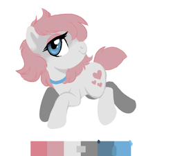Size: 972x873 | Tagged: safe, artist:hippykat13, artist:peachesandcreamated, character:snuzzle (g1), species:pony, g1, choker, cute, g1 to g4, generation leap, ms paint, ribbon, short hair, short tail, simple background, snuzzlebetes, solo, white background